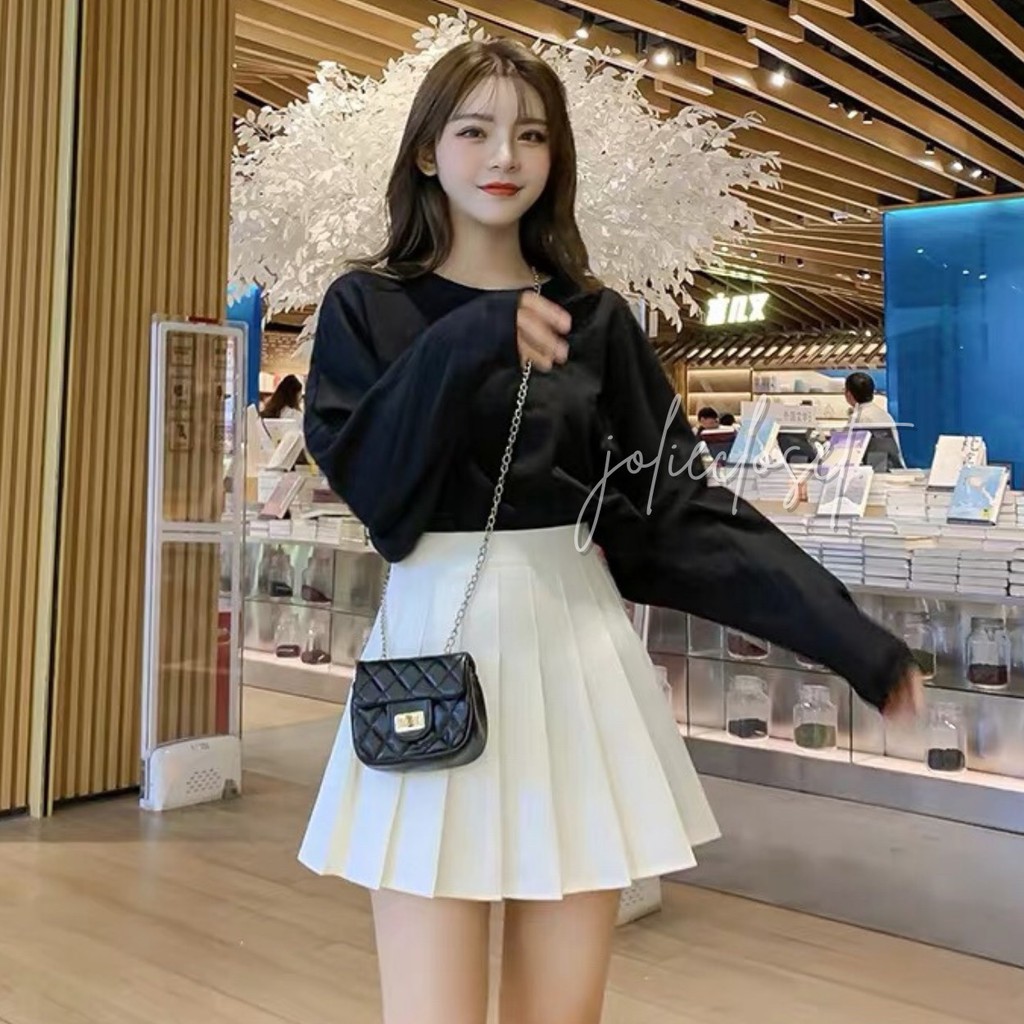 Chân váy xếp ly tennis skirt chữ A dáng ngắn thiết kế xếp ly đẹp rực rỡ