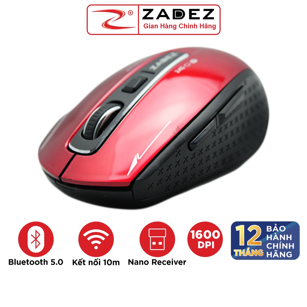 [Mã BMBAU50 giảm 10% đơn 99k] Chuột Không Dây Bluetooth ZADEZ M350 Hàng Chính Hãng