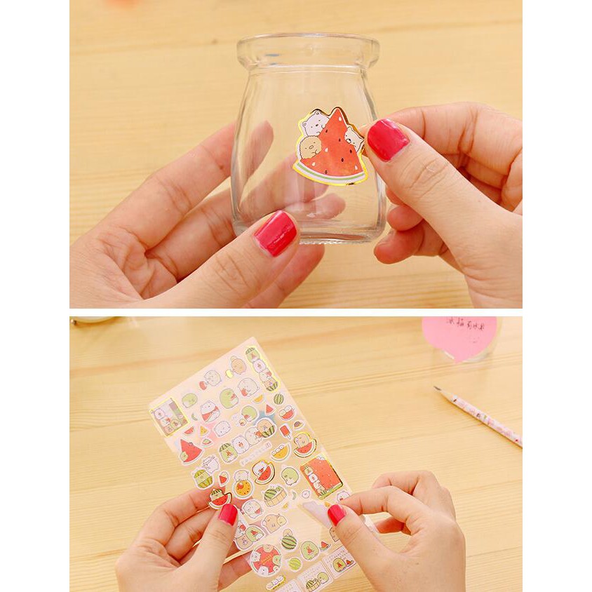 Miếng dán trang trí hình Sumikko Gurashi 3d xinh xắn
