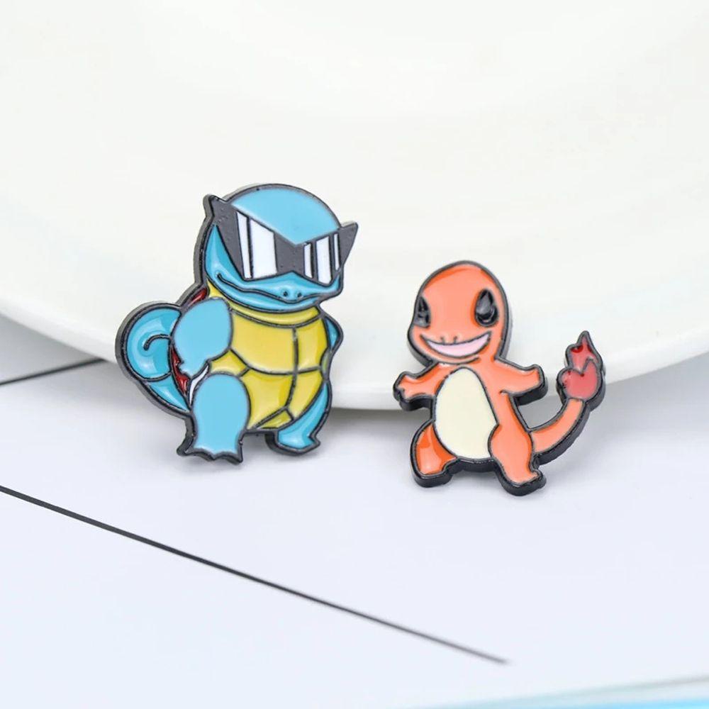 Huy Hiệu Cài Áo Trang Trí Họa Tiết Hoạt Hình Pokemon