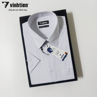 Áo sơ mi ngắn tay trung niên vạt bằng Vĩnh Tiến - TK0-G049