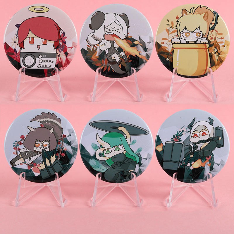 Huy hiệu cài áo IN HÌNH Arknights game chibi dễ thương xinh xắn mẫu 2