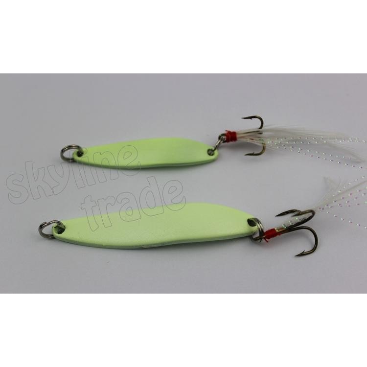 Mồi Câu Cá Giả Bằng Kim Loại Cứng Kèm Móc Lông Vũ Trọng Lượng 5 / 7 / 10 / 13g