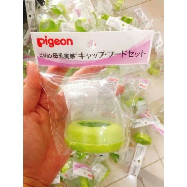 Set nắp và cổ bình sữa Pigeon cổ rộng