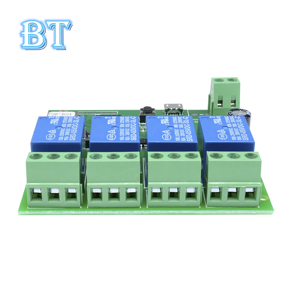 Mô Đun Rơ Le 10A DC 5V 4CH 4 Kênh Điều Khiển Từ Xa Bằng Ứng Dụng Điện Thoại Android IOS