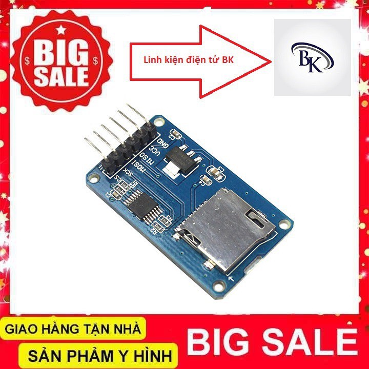 Module Đọc Thẻ Nhớ Micro SD/Micro SDHC SPI