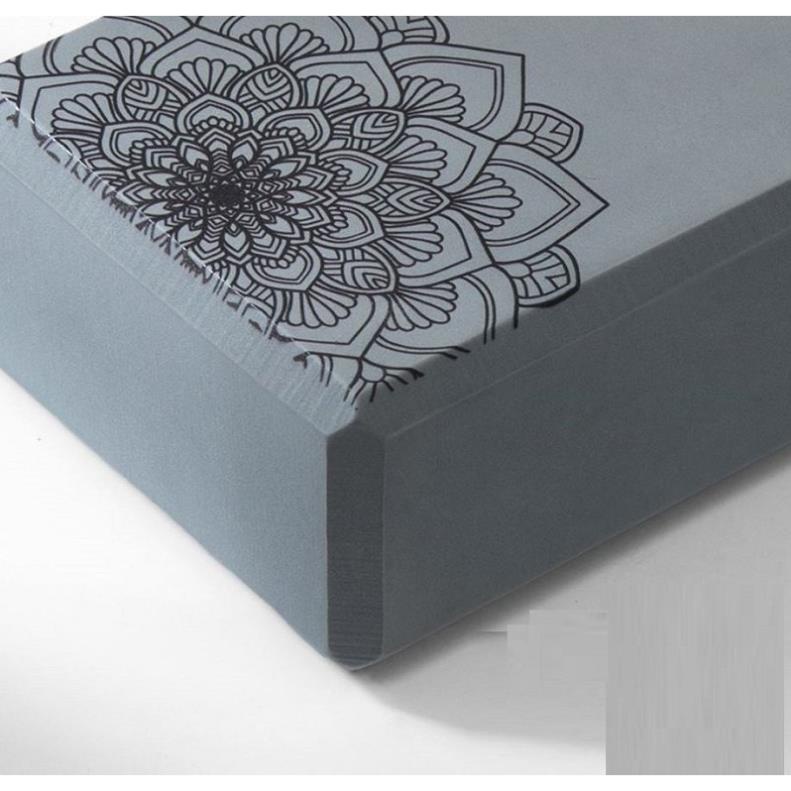 Gạch tập yoga xốp Eva nặng 200g in hoa mandala - Yoga blocks