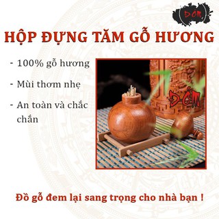 Hộp tăm gỗ hương làng nghề gỗ Đồng Kỵ