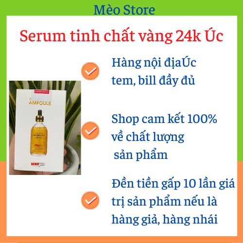 Serum Tinh Chất Vàng 24k Pure Gold Ampoule Thera Lady 100ml- Hàng nội địa Úc