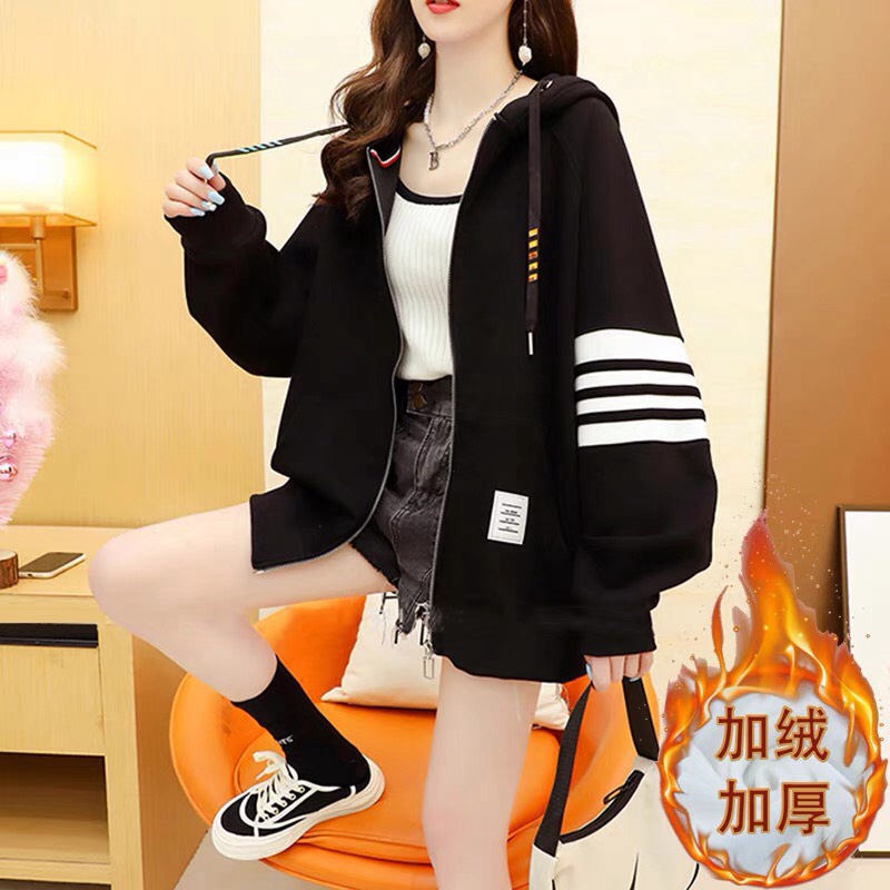 Áo khoác nỉ nữ from rộng phong cách trẻ trung SUPER FASHION