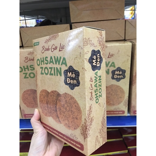 [Mã GROSALE giảm 10% đơn 150K] Bánh gạo lứt OHSAWA ZOZIN Mè Đen