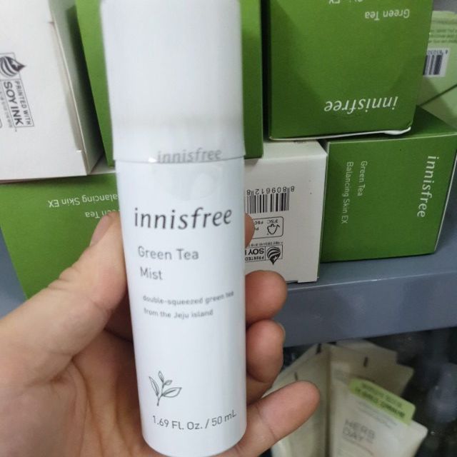 ( 50ml Nhỏ)Xịt khoáng trà xanh Innisfree Green Tea Mineral Mist 50ml