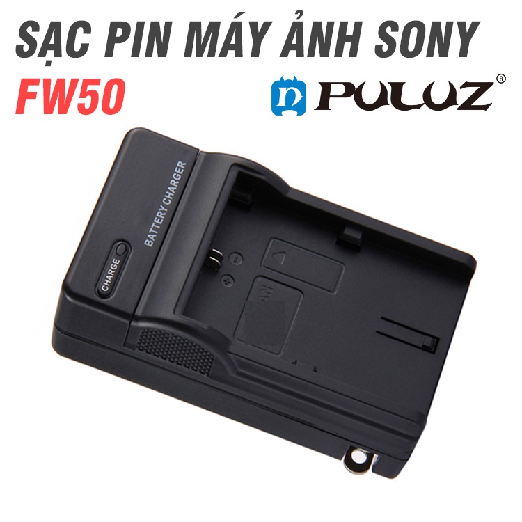 Đế sạc pin máy ảnh FW-50 Puluz (pin dùng cho máy ảnh sony A6000, A6300, A6500, A7, A7 II, A7R, A7S)