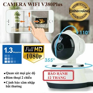 Camera Wifi V380Plus - Camera xoay 360° - Camera an ninh - Camera giám sát thông minh