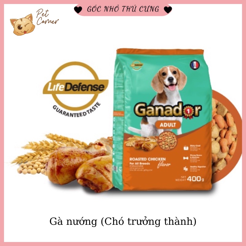 Thức ăn hạt cho chó Ganador 400gr