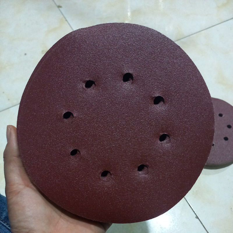 Giấy nhám,Giấy giáp tròn có lỗ loại mịn ( nhiều kích cỡ)