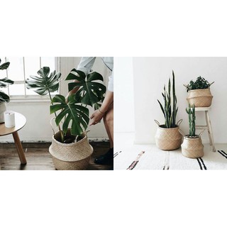 Giỏ cói tự nhiên
