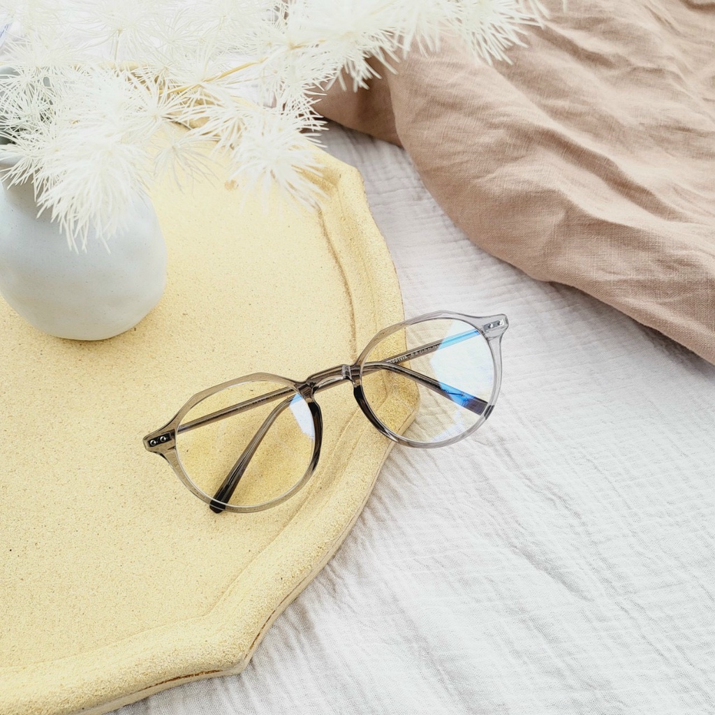 Gọng kính cận nhựa acetate lõi kim loại cao cấp 9072