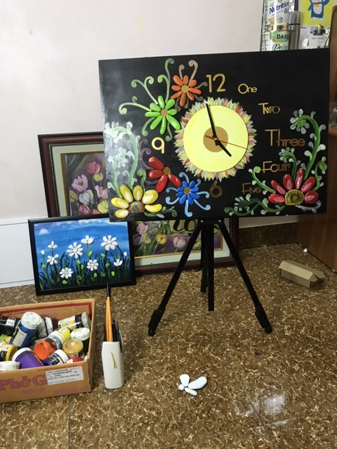 Combo 3 foam làm tranh gắn đá sỏi 30.30