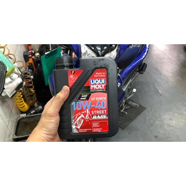 Nhớt cao cấp cho xe moto/ xe máy Liqui Moly Street Race 10W40 1L