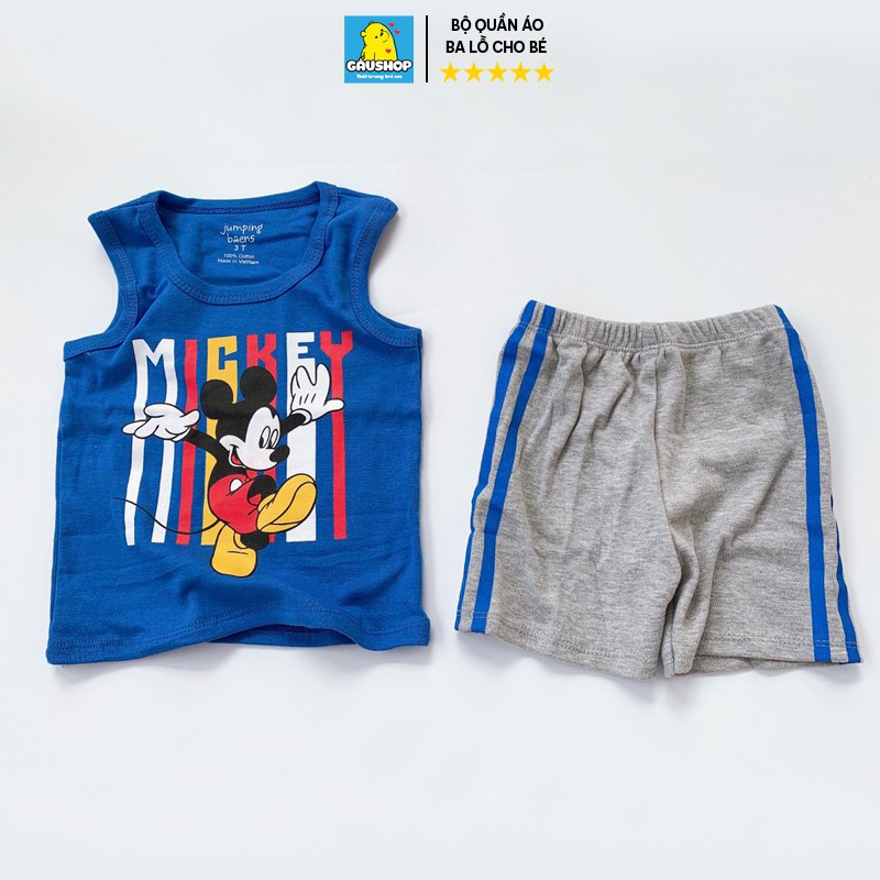 Bộ Ba Lỗ Marvel Bé Trai Chất Cotton Xuất Dư, Set 3 Lỗ Hoạ Tiết Người Nhện Cực Đẹp Cho Bé Từ 8-24kg