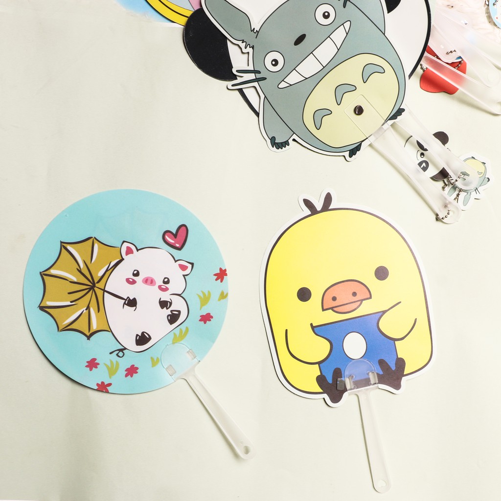 Quạt Mini Cầm Tay mùa hè pilu  2 mặt