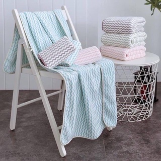 Khăn tắm lông cừu xuất Hàn 70x140cm cao cấp siêu mềm mịn Nanomex, siêu thấm hút cho cả mẹ và bé