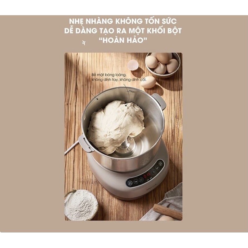 Máy nhào ủ bột bear 7L - có sẵn  bảo hành 18 tháng bản quốc tế