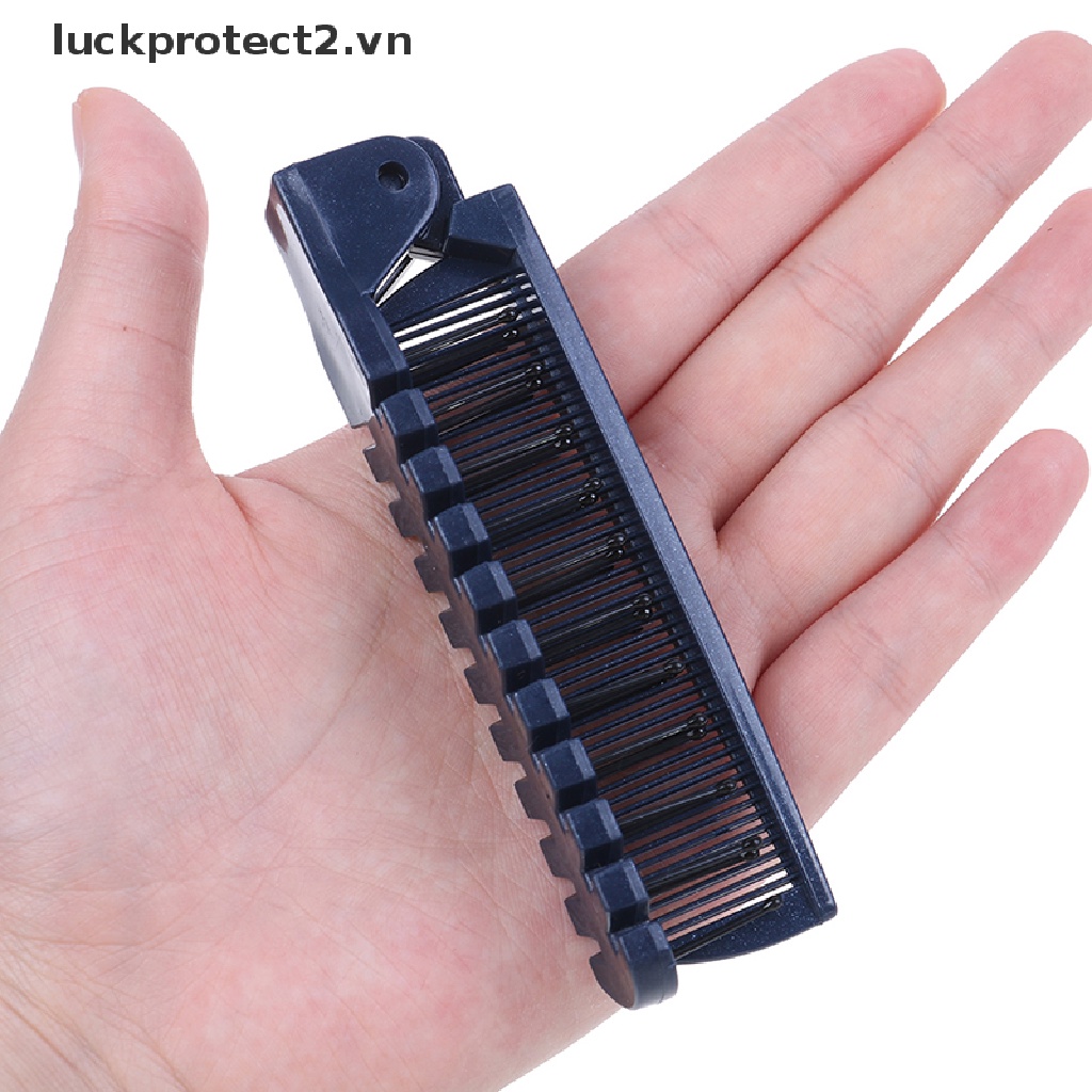 Lược Chải Tóc 2 Đầu Bằng Nhựa Diy Tiện Dụng