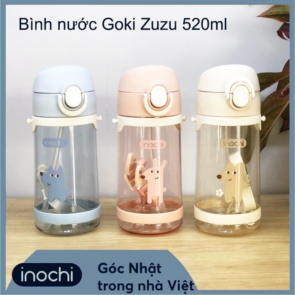 Bình Đựng Nước Nhựa Dáng Thể Thao Cho Bé Đi Chơi, Đi Học 500, 700ml