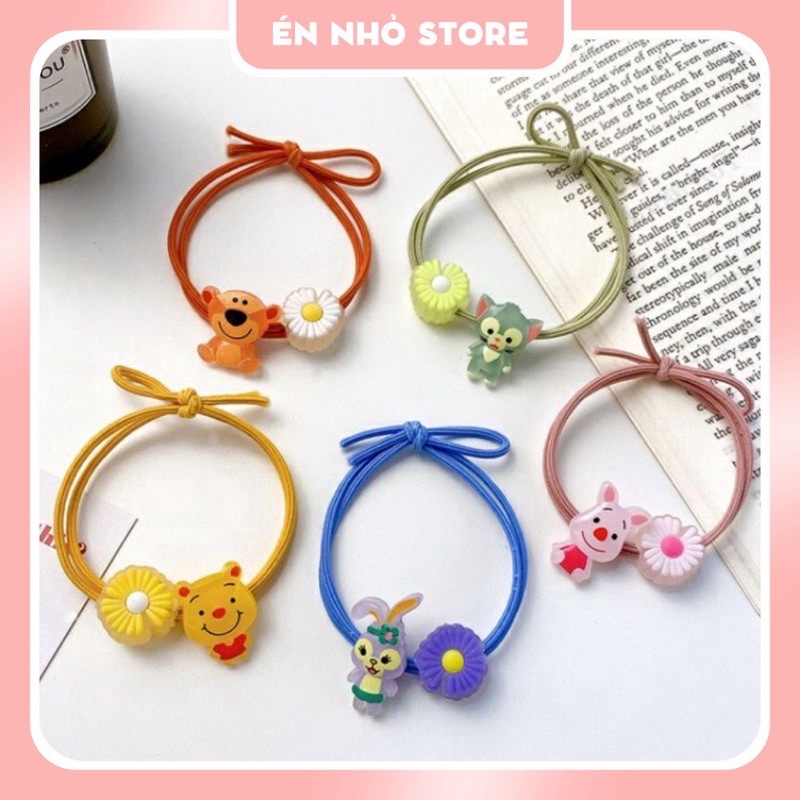 Set 5 dây cột tóc dạ quang phát sáng khi trời tối