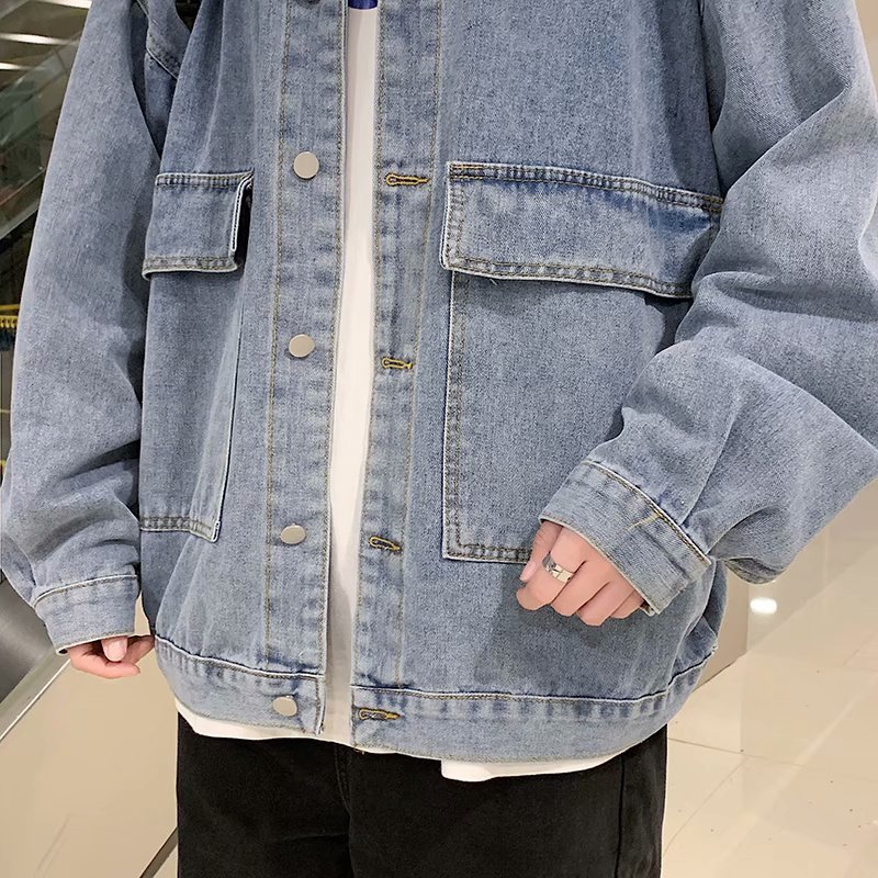 Áo Khoác Jeans Phong Cách Hàn Quốc Thời Trang Cho Nam