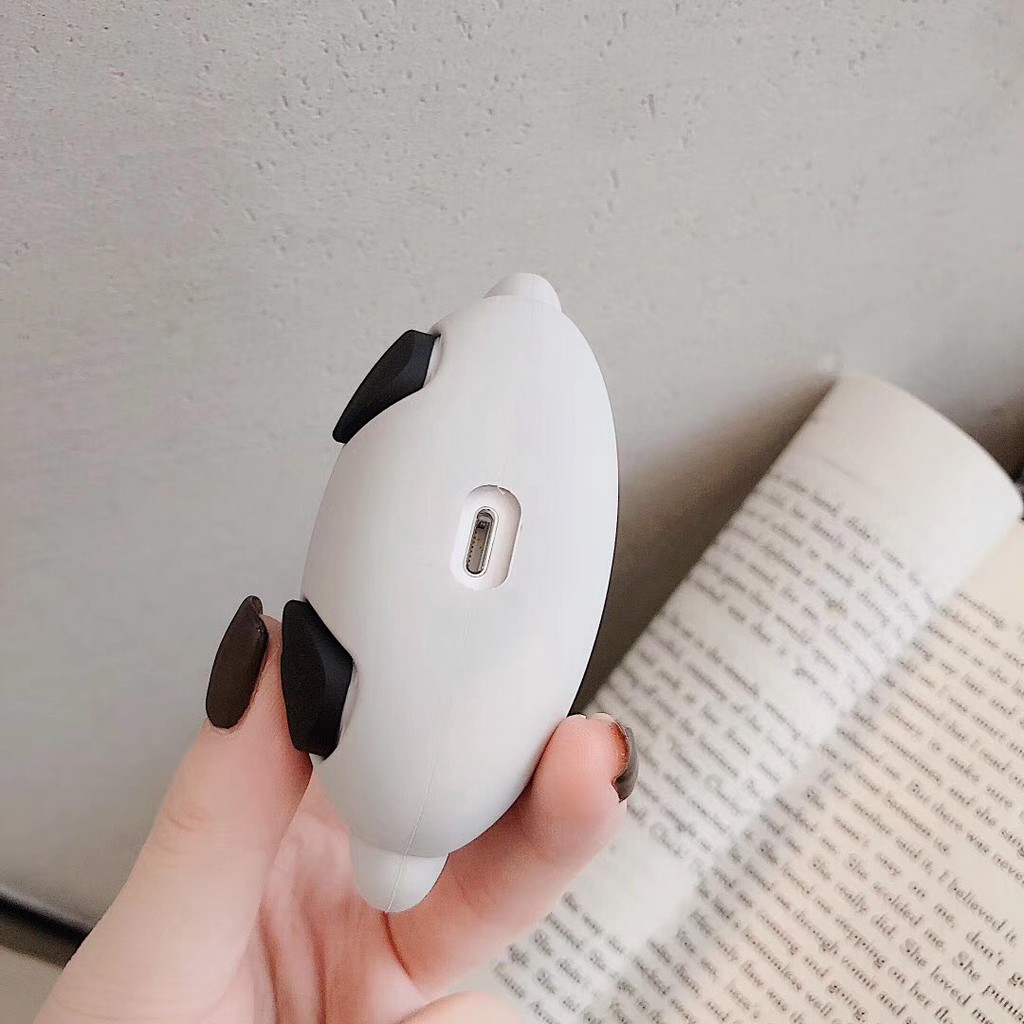 Hộp Đựng Bảo Vệ Tai Nghe Airpods Có Móc Khóa Hình Chim Cánh Cụt 3d