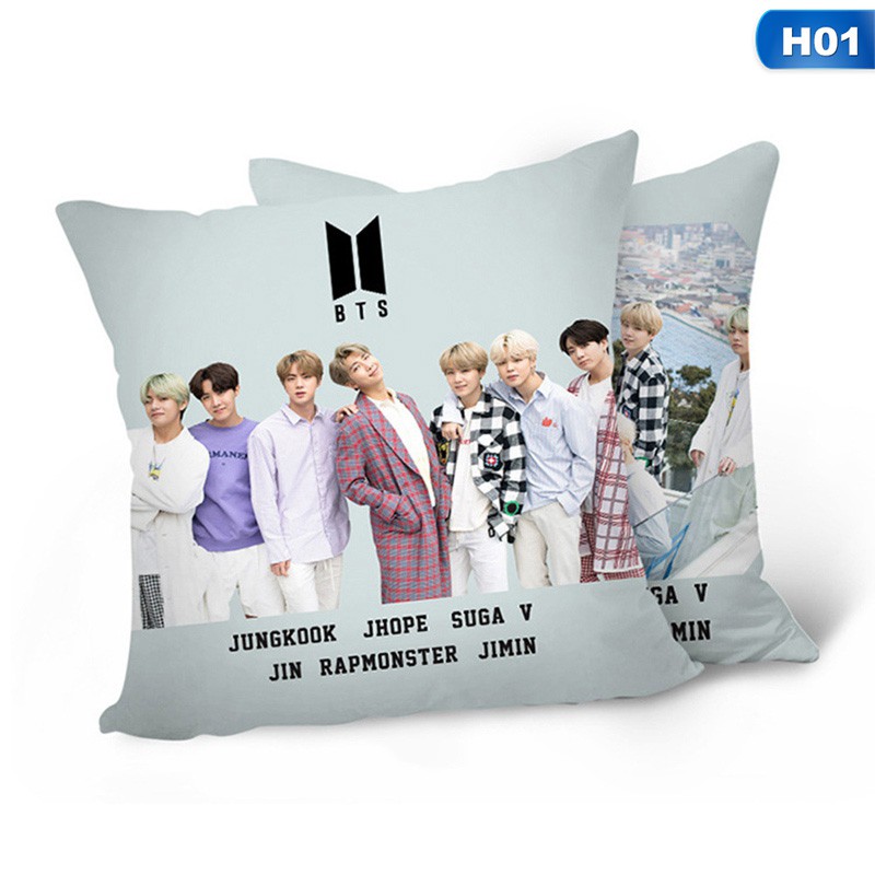 Gối Vuông In Hình Nhóm Nhạc Bts 3d (V,Jk.Jimin,Rm,Suga,J-Hope