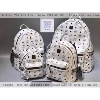 BALO McM MÀU TRẮNG SIZE L - SIZE 40