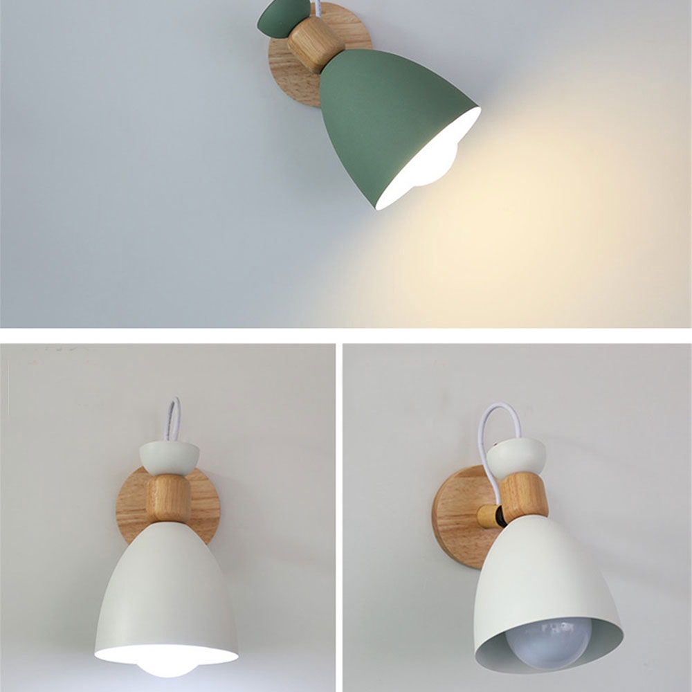 Đèn Led Gắn Tường Bằng Gỗ Thiết Kế Đơn Giản Sáng Tạo