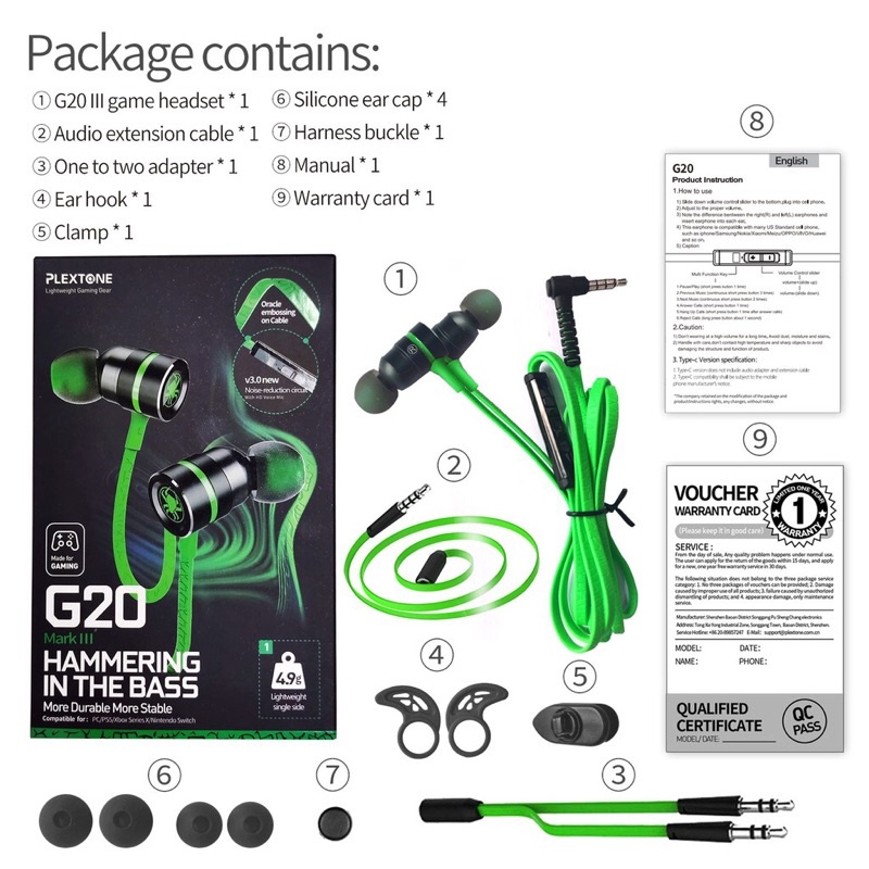 TAI NGHE PLEXTONE G20 Chuyên game - Dòng tai nghe bass cực mạnh