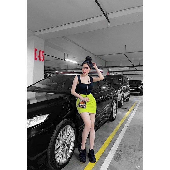 Set áo 2 bảng lớn chân váy ôm - hình thật - freesize dưới 52kg - carotshop