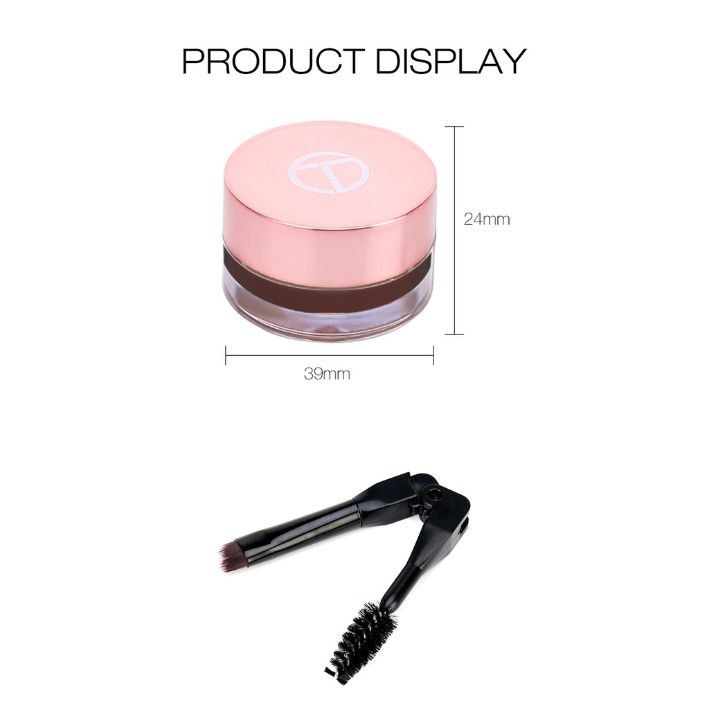 Kem Trang Điểm Lông Mày O.TWO.O Lâu Trôi Tiện Dụng Gồm 6 Màu Tuỳ Chọn Tích Hợp Cọ Trang Điểm 40g | BigBuy360 - bigbuy360.vn