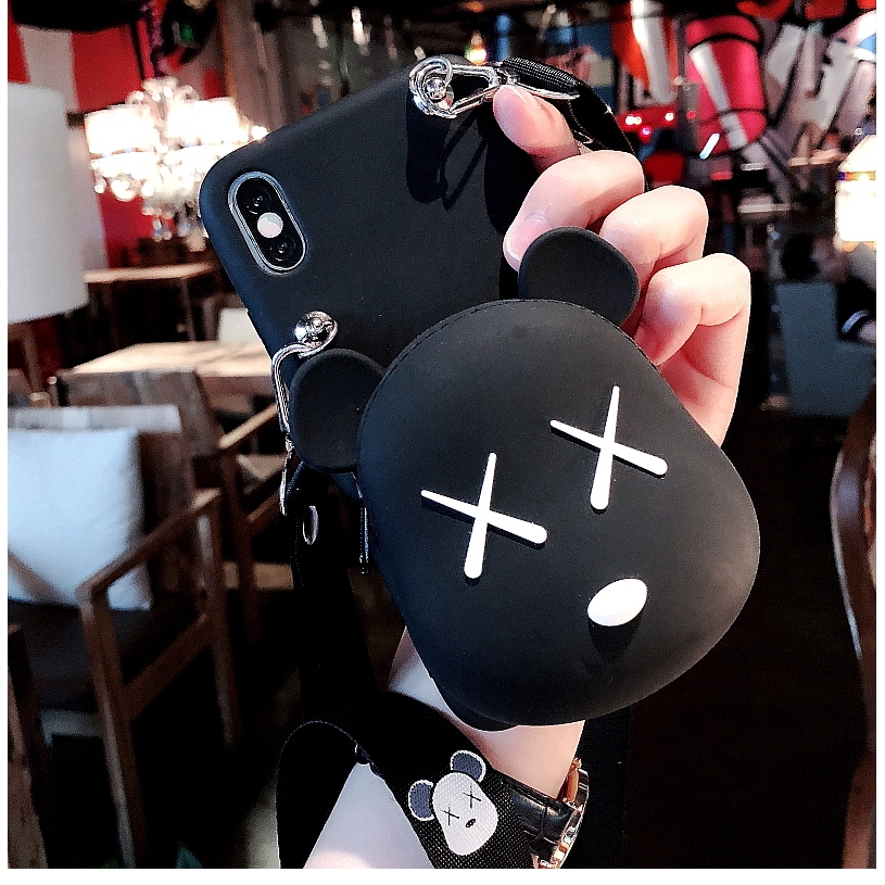 Fashion Kaws Túi Xách Nữ Ốp lưng Soft Phone Case Cho iPhone 13 pro max 11 pro max 12 mini xs max xr x 6 6s 7 8 Plus case