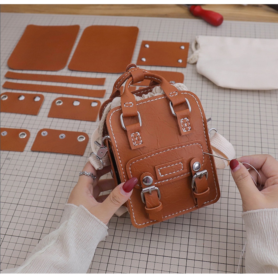 TÚI ĐEO CHÉO DIY CÓ BAO DA VÀ TÚI DÂY RÚT CUTE ĐỘC ĐÁO
