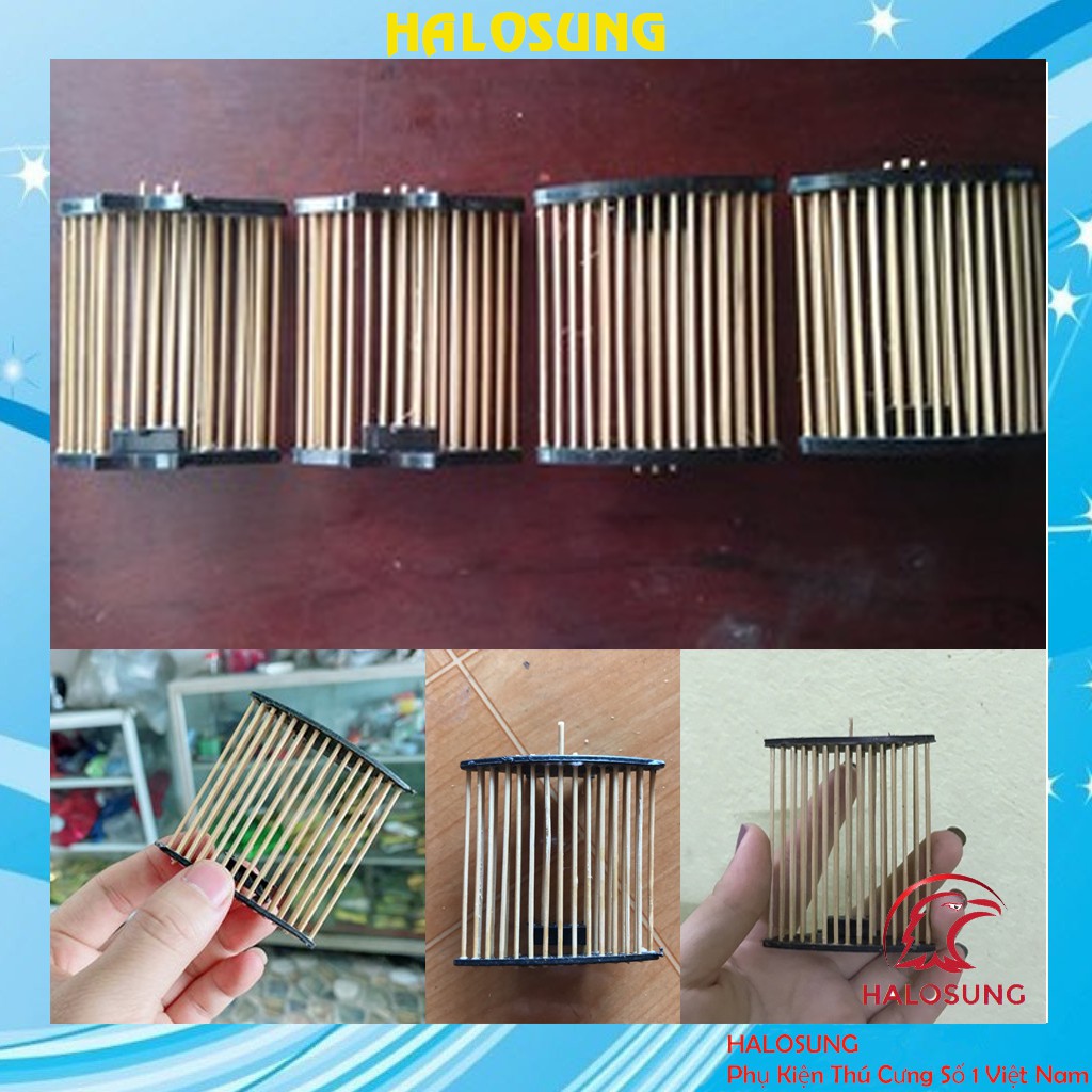 Rọ dế chim chào mào,rõ dế cho chim khuyên phụ kiện lồng chim Halosung PK106