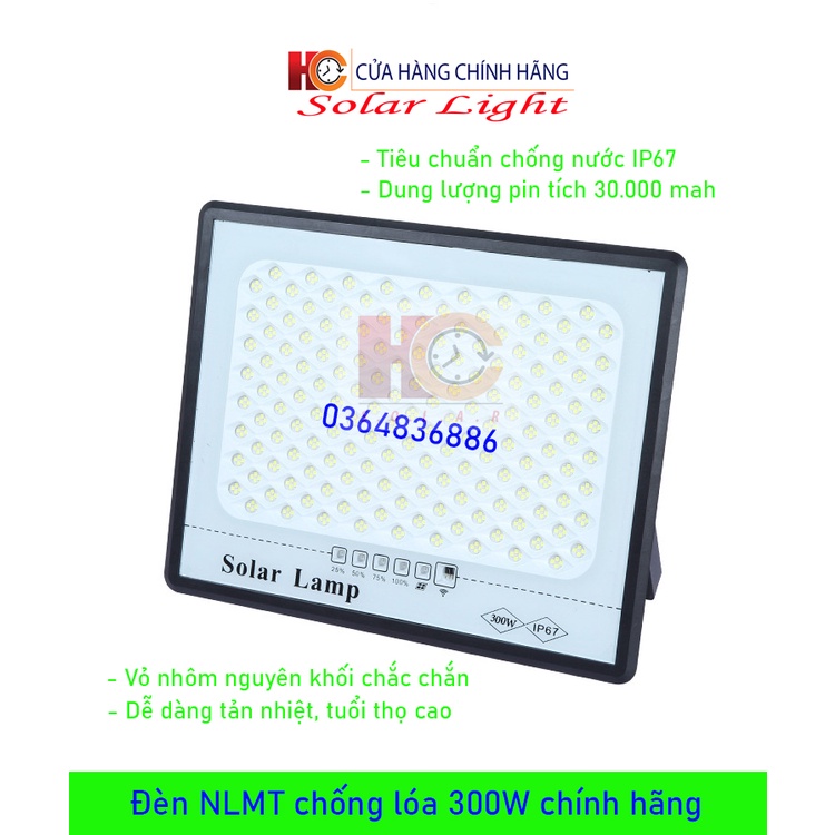Đèn năng lượng mặt trời chống lóa, 30W, 50W, 100W, 200W, 300W, , chính hãng HC Solar Light