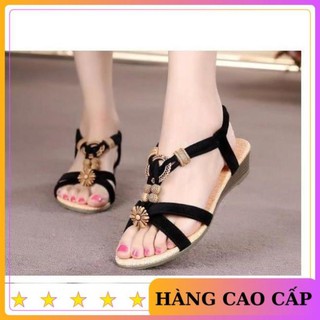 [ HÀNG LOẠI 1 ] Dép sandan đính hạt hoa văn