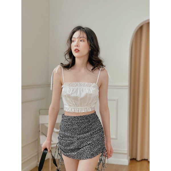 Chân váy beo dây rút Ebublio