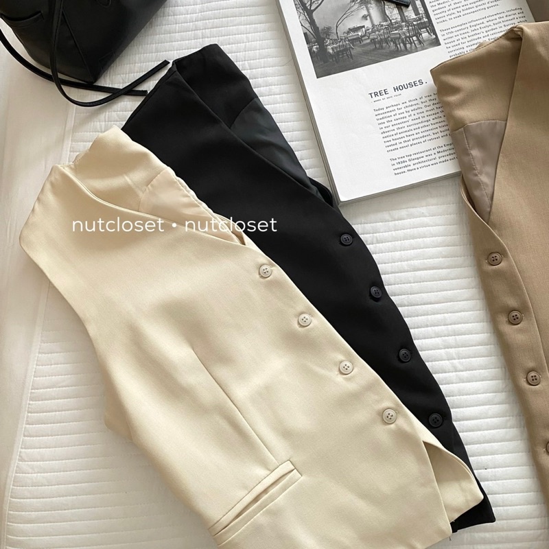 Áo gile vest 2 túi 2222_A0582