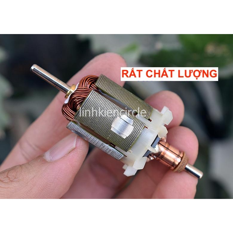 Motor 545 DC 12V - 18V Johnson chất lượng cao chổi than vòng bi đôi 16800 - 25000 RPM cho khoan pin máy hút bụi - LK0115