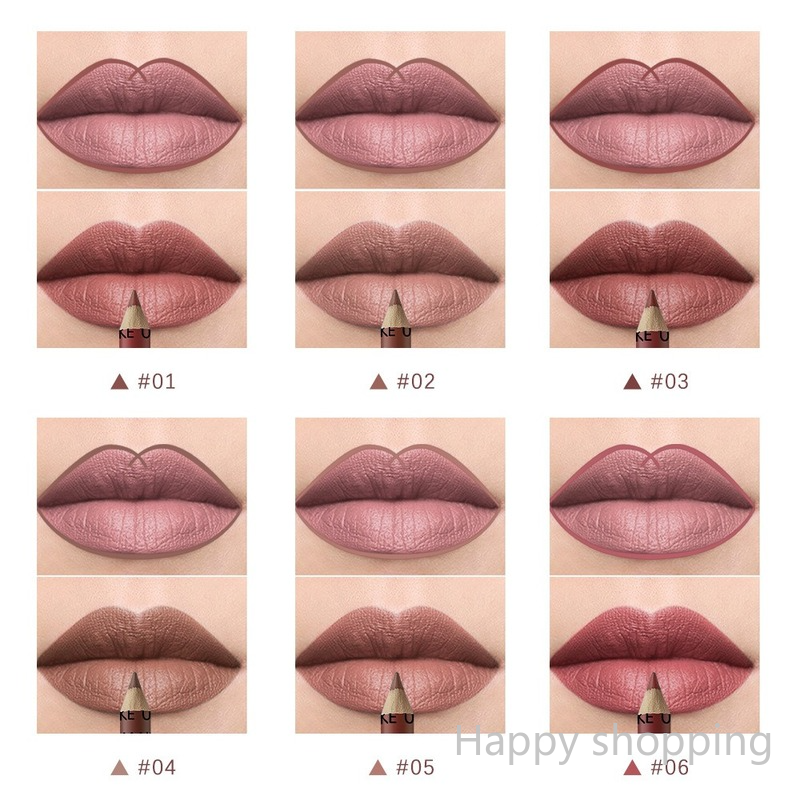 (Hàng Mới Về) Set 12 Chì Kẻ Viền Môi Lâu Trôi Màu Sắc Thời Trang | BigBuy360 - bigbuy360.vn