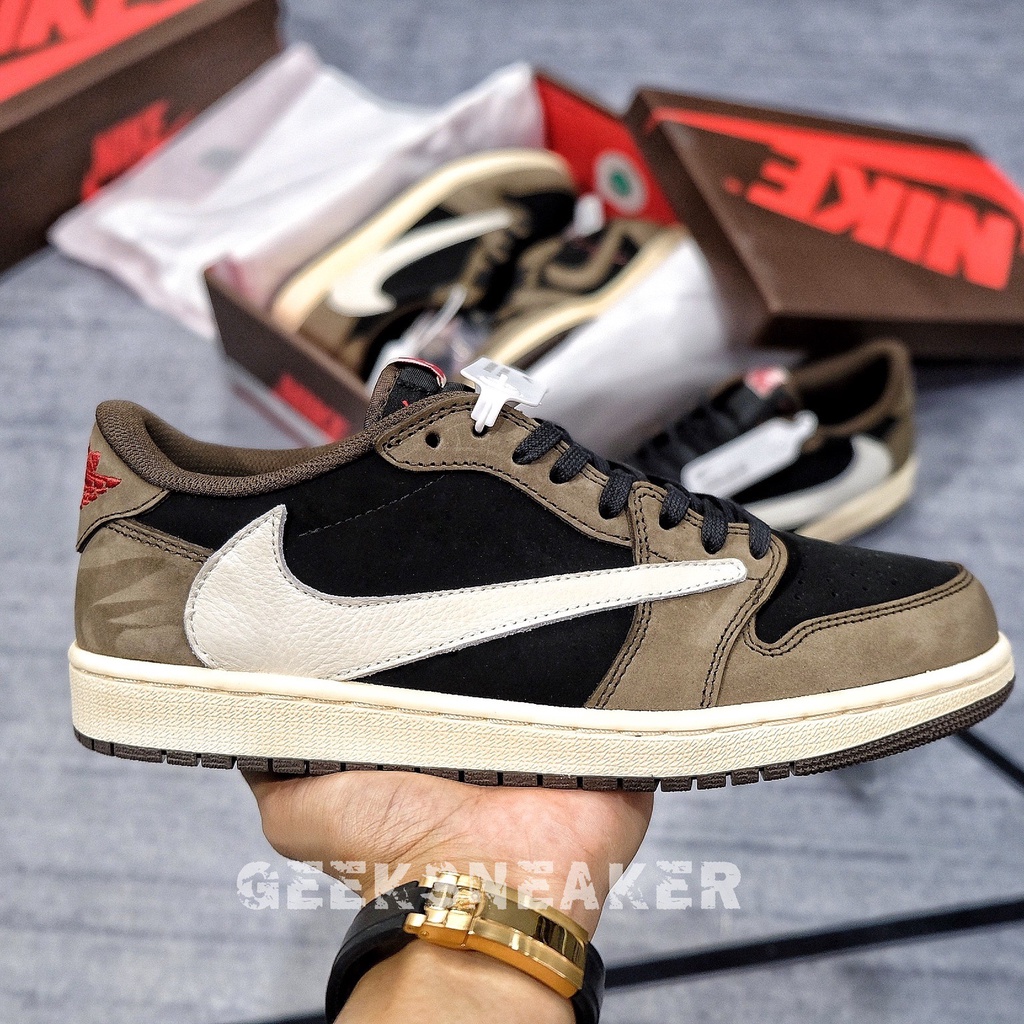 [GeekSneaker] Giày Jordan 1 Low Travis Scott OG - Nguyên bản SC