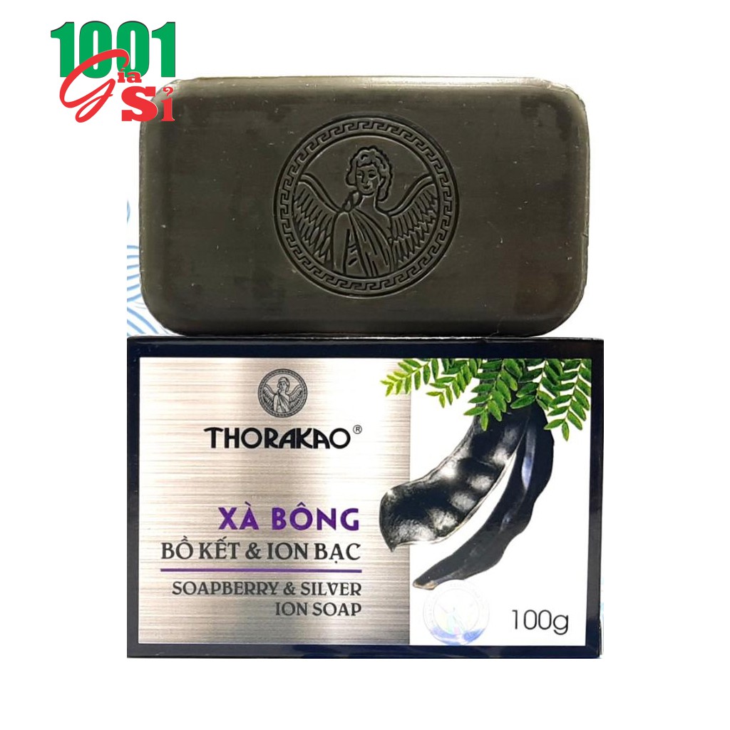 Xà Bông Cam, Bồ kết Và Ion Bạc Thorakao 100g